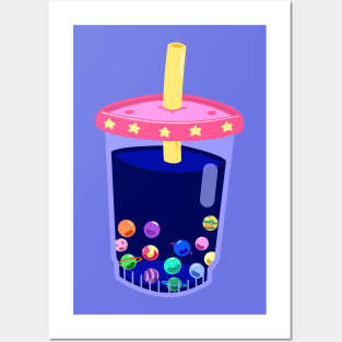 Space Bubble Tea Posters and Art